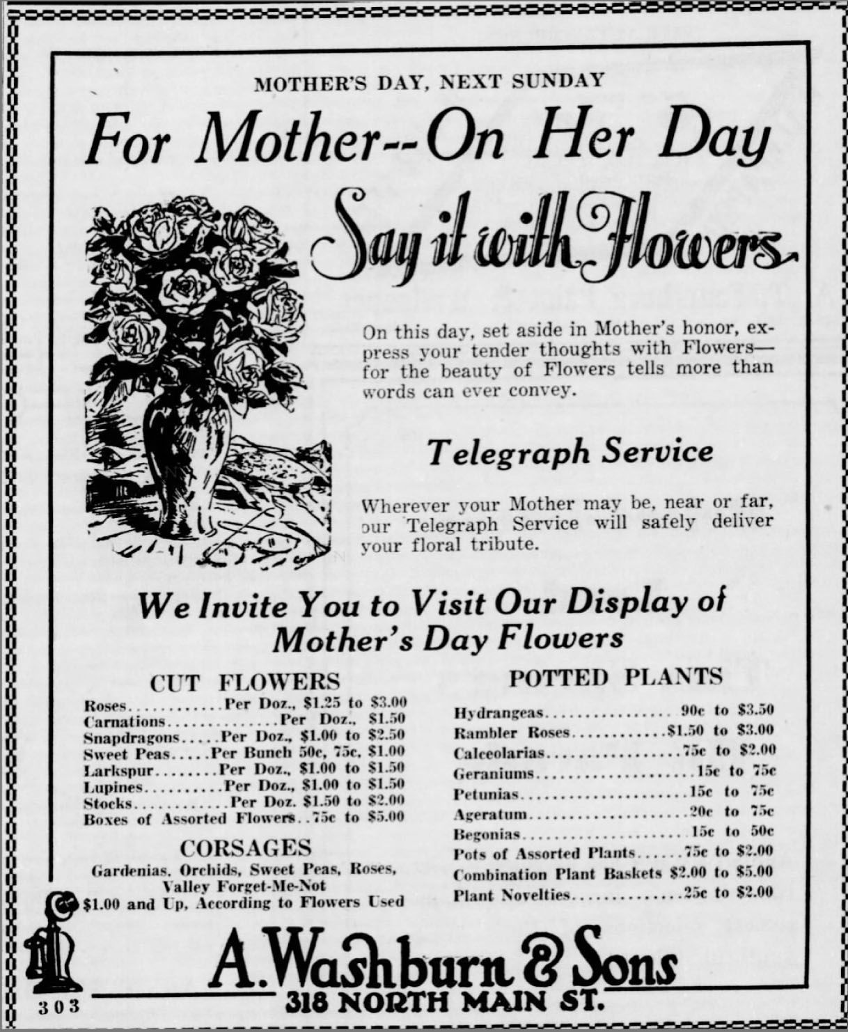 For Mother--On Her Day